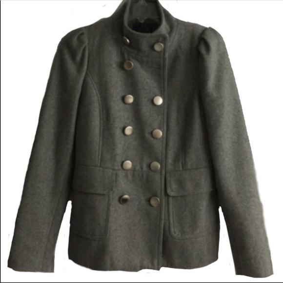 Forever 21 gray peacoat size small - Picture 1 of 4